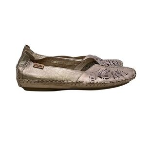 Pikolinos Women's Jerez Driving Moccasins Champagne Gold Bronze Size 40 9 9.5